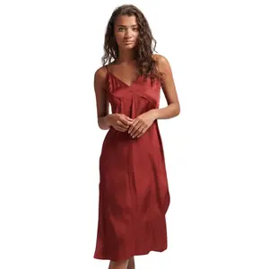 Women's satin mid-length camisole dress Superdry image-1