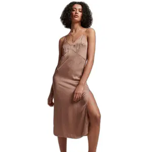 Camisole-Kleid halblang Satin Damen Superdry Studios image-0
