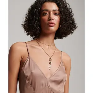 Camisole-Kleid halblang Satin Damen Superdry Studios image-3