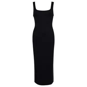 Vestido de jersey de cuello cuadrado y largo medio Superdry image-1