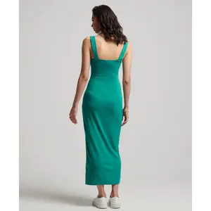 Vestido de jersey de cuello cuadrado y largo medio Superdry image-1