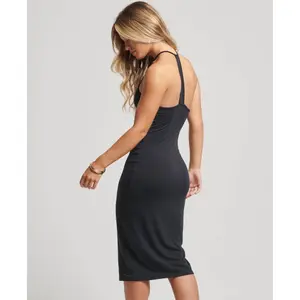 Robe moulante mi-longue en jersey avec dos en T femme Superdry image-3