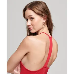 Formpressad midilång klänning i jersey med t-rygg för kvinnor Superdry image-6