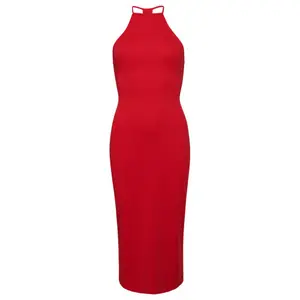 Formpressad midilång klänning i jersey med t-rygg för kvinnor Superdry image-0