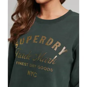 Robe sweat en jersey à logo métallisé femme Superdry Luxe image-5