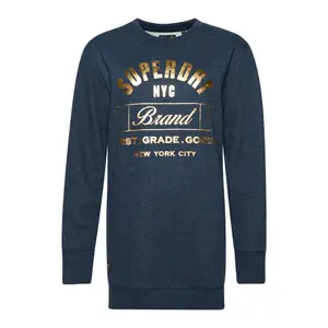 Robe sweat en jersey à logo métallisé femme Superdry Luxe image-0