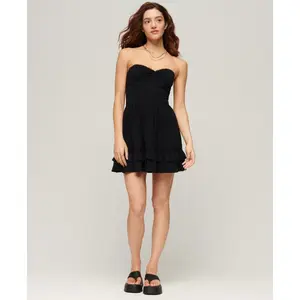 Minivestido de encaje sin tirantes estilo años 50 para mujer Superdry image-2