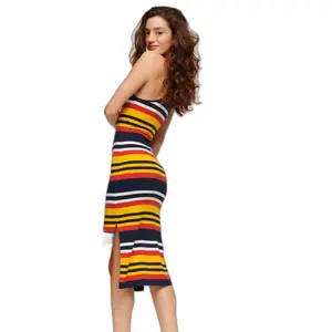 Women's mid-length striped jersey camisole dress Superdry image-2