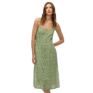 Vestido caraco midi con botones estampado para mujer Superdry image-1