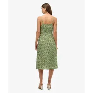 Vestido caraco midi con botones estampado para mujer Superdry image-4