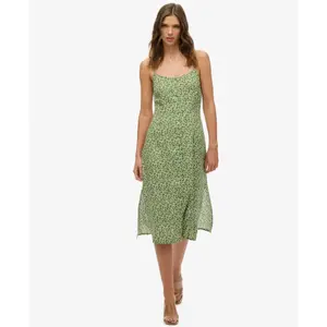 Vestido caraco midi con botones estampado para mujer Superdry image-2