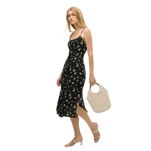 Vestido caraco midi con botones estampado para mujer Superdry image-3