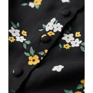 Vestido caraco midi con botones estampado para mujer Superdry image-6