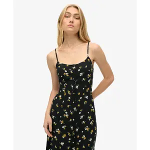 Vestido caraco midi con botones estampado para mujer Superdry image-4