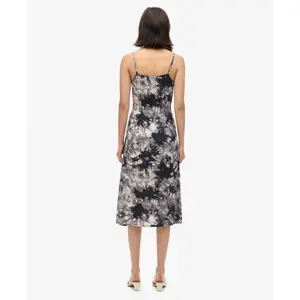 Vestido caraco midi con botones estampado para mujer Superdry image-2
