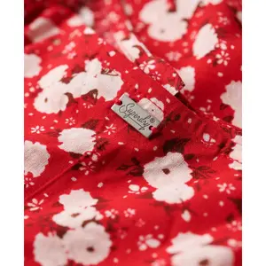 Vestido caraco midi con botones estampado para mujer Superdry image-5