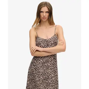 Vestido caraco midi con botones estampado para mujer Superdry image-5