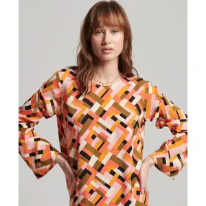 Robe courte imprimée dos ouvert femme Superdry image-4