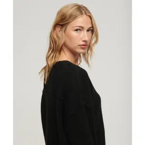 Women's v-neck knit sweater dress Superdry image-3