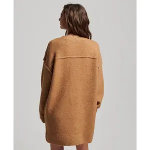 Women's v-neck knit sweater dress Superdry image-2