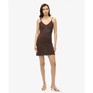 Vestido corto de ganchillo mujer Superdry image-2