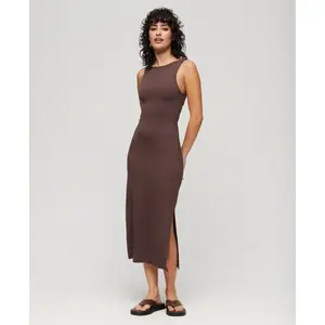 Dames midi-jurk met gedraaid rugpand van jersey Superdry image-2