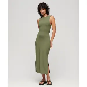 Dames midi-jurk met gedraaid rugpand van jersey Superdry image-2