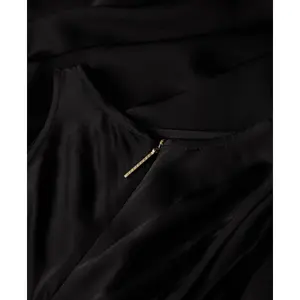 Vestido femenino de satén de largo medio con espalda nadadora Superdry image-4