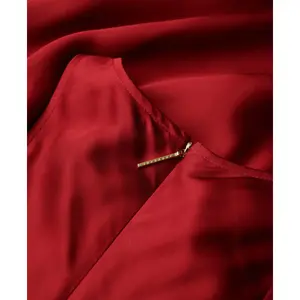 Robe mi-longue en satin à dos nageur femme Superdry image-1