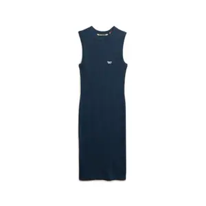 Women's mid-length ribbed dress Superdry