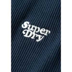 Women's mid-length ribbed dress Superdry image-4
