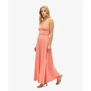 Lange jurk van jersey en kant voor vrouwen Superdry image-2