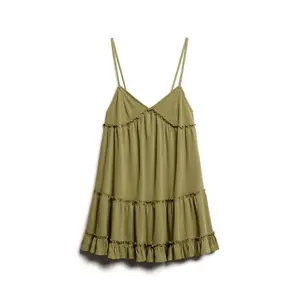 Mini vestido sin mangas con volantes de jersey para mujer Superdry image-0