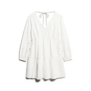 Short dress with long sleeves and ruffles Superdry Ibiza image-0