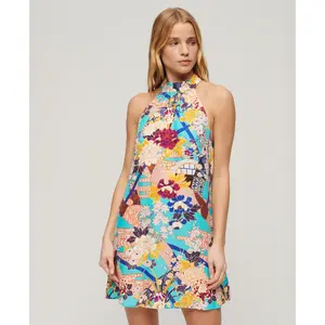 Korte zonder mouwen bedrukte jurk voor dames Superdry image-2