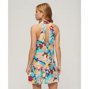 Korte zonder mouwen bedrukte jurk voor dames Superdry image-4