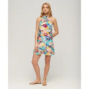 Korte zonder mouwen bedrukte jurk voor dames Superdry image-3