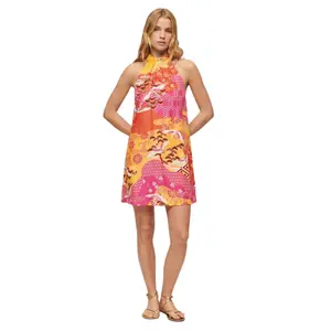 Korte zonder mouwen bedrukte jurk voor dames Superdry image-1