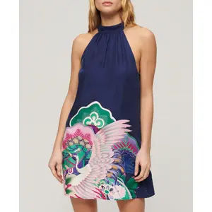 Korte zonder mouwen bedrukte jurk voor dames Superdry image-1