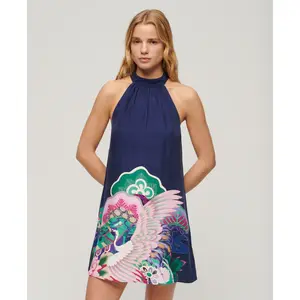 Korte zonder mouwen bedrukte jurk voor dames Superdry image-2