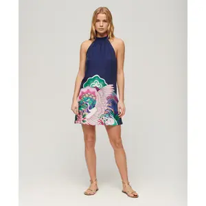 Korte zonder mouwen bedrukte jurk voor dames Superdry image-3