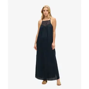 Długa koronkowa sukienka plażowa z odkrytymi plecami dla kobiet Superdry image-1