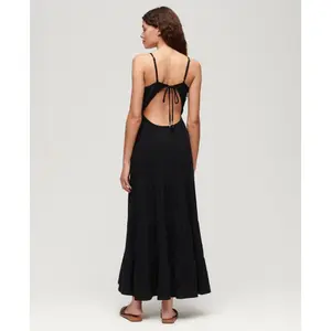 Long smocked cami dress for women Superdry image-1