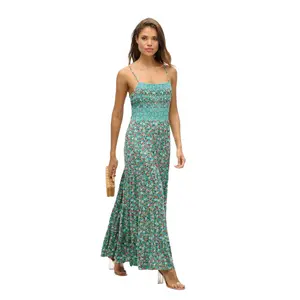 Long smocked cami dress for women Superdry image-2
