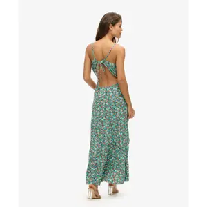 Long smocked cami dress for women Superdry image-3