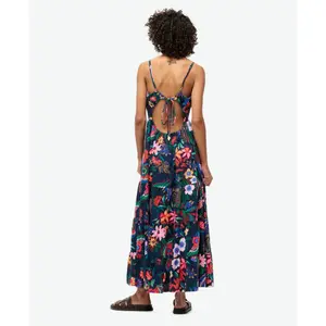 Long smocked cami dress for women Superdry image-3