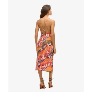 Printed midi slip dress for women Superdry image-2