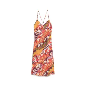 Printed midi slip dress for women Superdry image-0