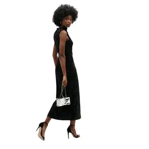 Women's velvet maxi dress Superdry image-3