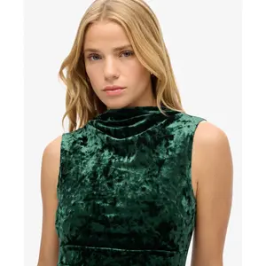 Robe longue en velours femme Superdry image-3